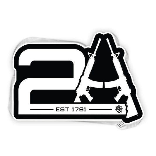 2A Est 1791 Decal Shield Republic