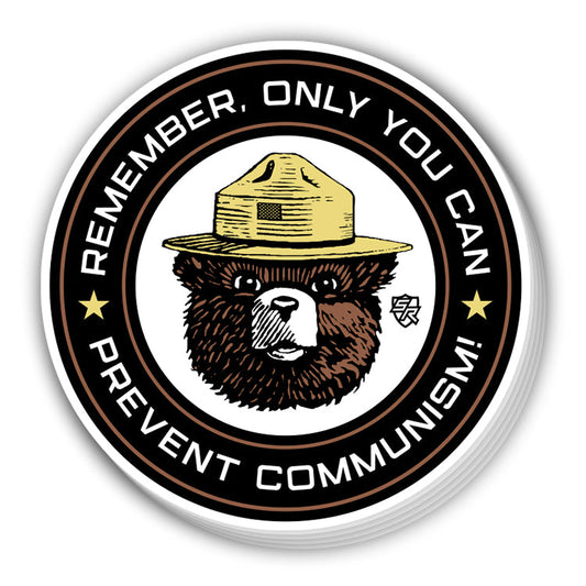 Only You Can Prevent Communism Decal Shield Republic