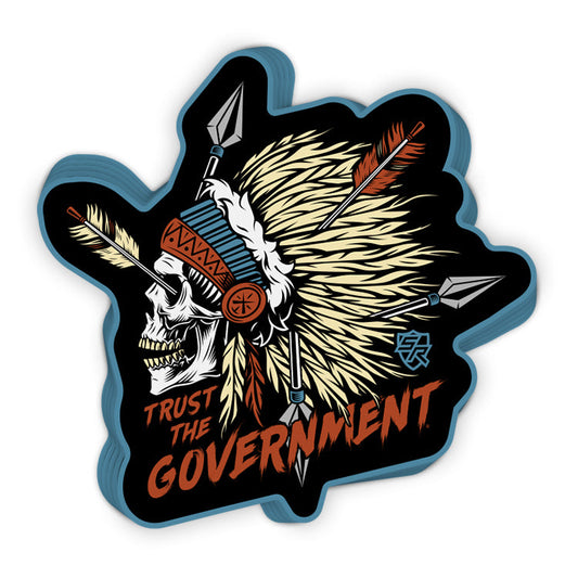Trust the Government Decal Shield Republic