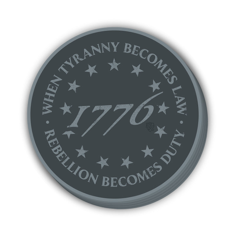 When Tyranny Becomes Law 1776 Decal Shield Republic