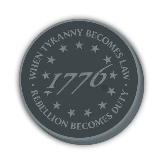 When Tyranny Becomes Law 1776 Decal Shield Republic