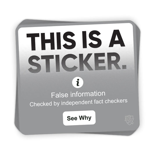 This Is A Sticker Decal Shield Republic