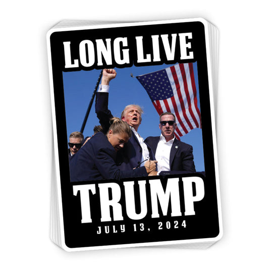Long Live Trump Decal Shield Republic