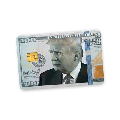 Trump 100 Dollar Bill Credit Card Skin Decal Shield Republic