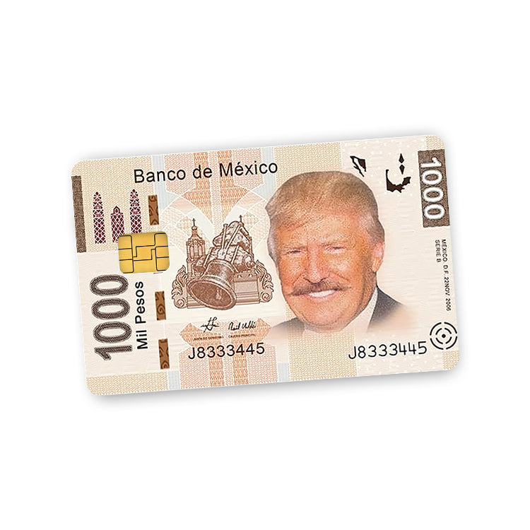 Trump Banco de Mexico Credit Card Skin Decal Shield Republic