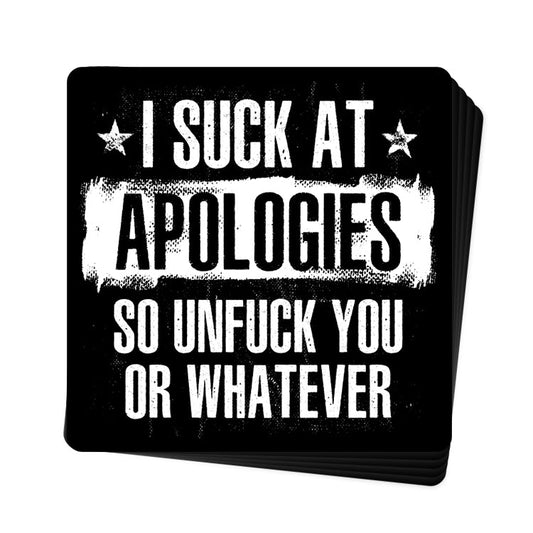 I Suck At Apologies Decal Shield Republic