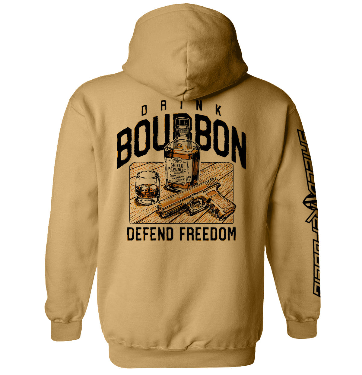 Drink Bourbon Defend Freedom Shield Republic