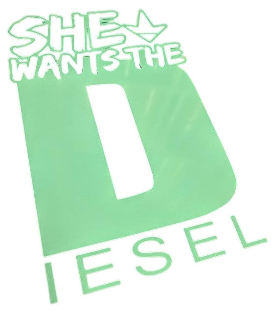 She Wants the Diesel Tiffany Blue Decal Luckless Outfitters