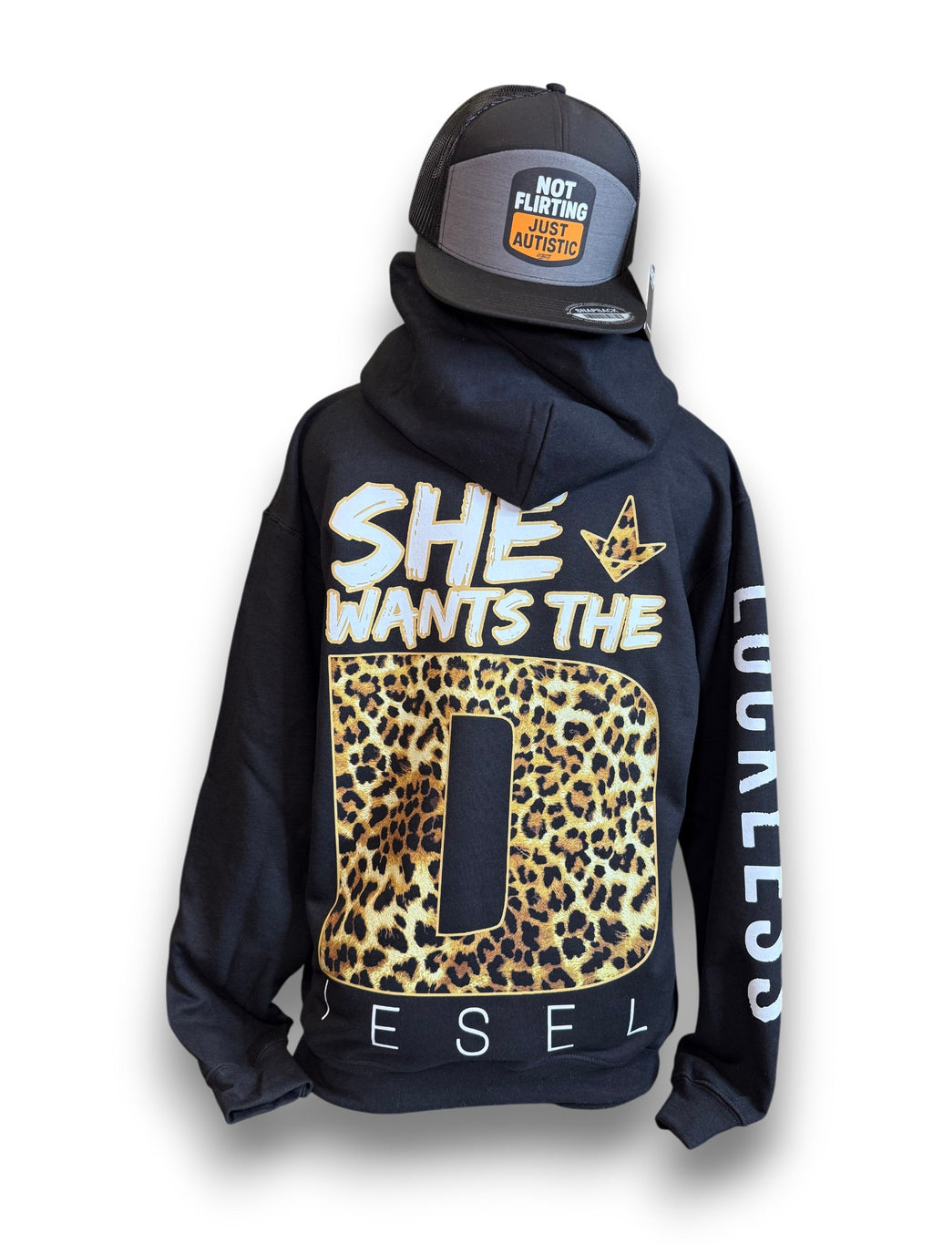She Wants The Diesel Hoodie Leopard Edition Luckless Outfitters
