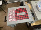 She Wants the Diesel Buff Check Tee Luckless Outfitters