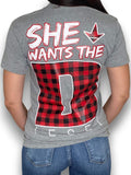 She Wants the Diesel Buff Check Tee Luckless Outfitters