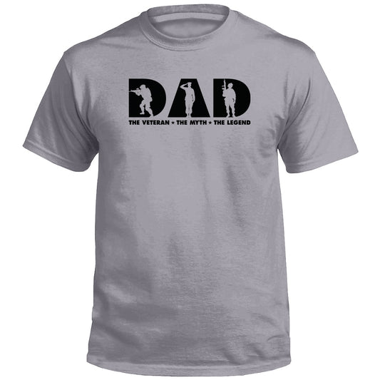 Dad The Veteran The Myth The Legend (Front) Shield Republic