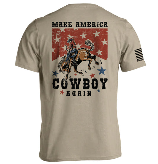 Make America Cowboy Again Shield Republic