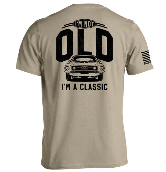 I'm Not Old I'm a Classic (69 Mustang) Shield Republic