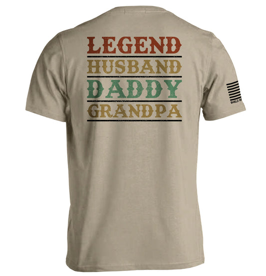 Legend Husband Daddy Grandpa Shield Republic