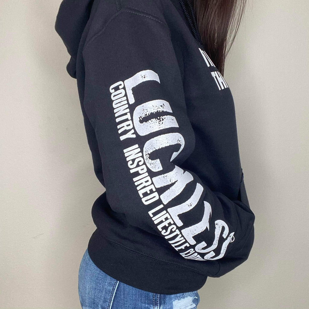 Thick Thighs Thin Patience Hoodie Luckless Outfitters