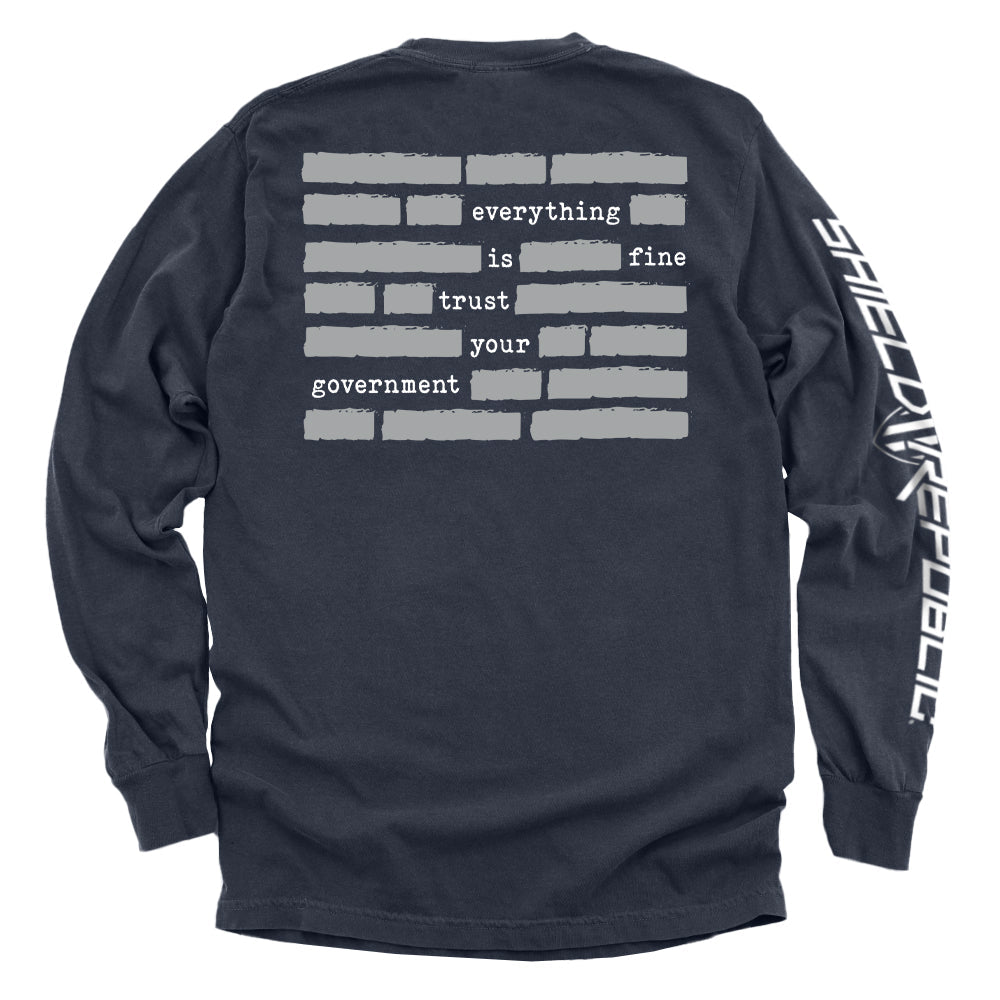 Trust The Government Redacted Shield Republic