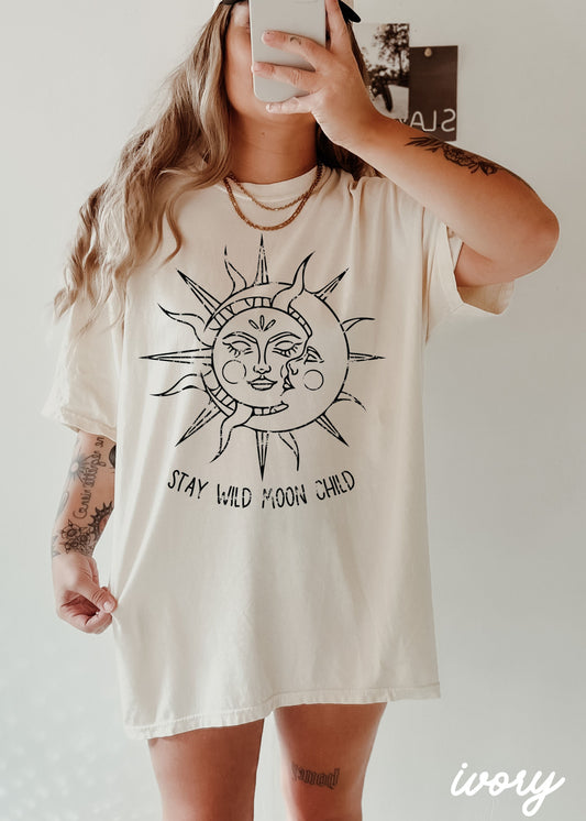 Sun & Moon Tee *3 Colors (S-3X) Chloe Vs Tank The Boutique