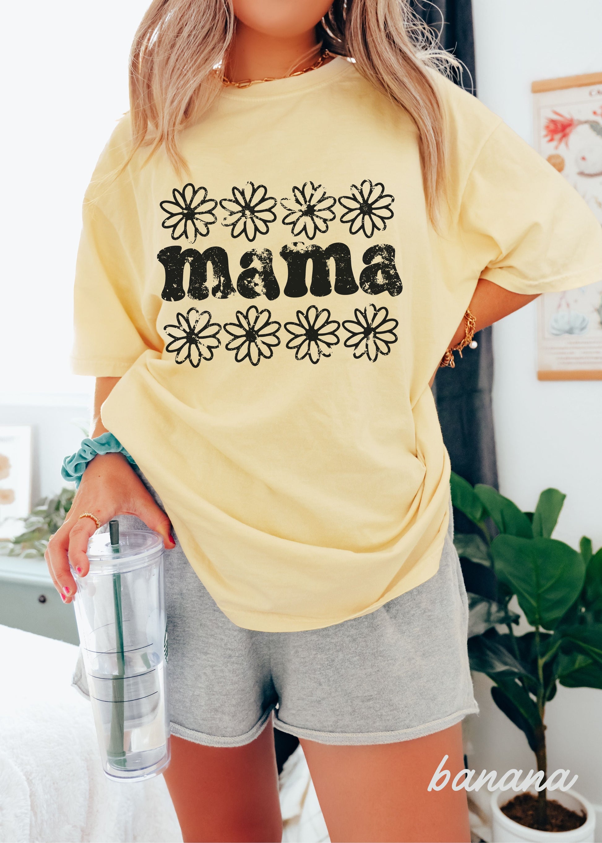 Mama Daisy Floral Tee *12 Colors (S-3X) Chloe Vs Tank The Boutique