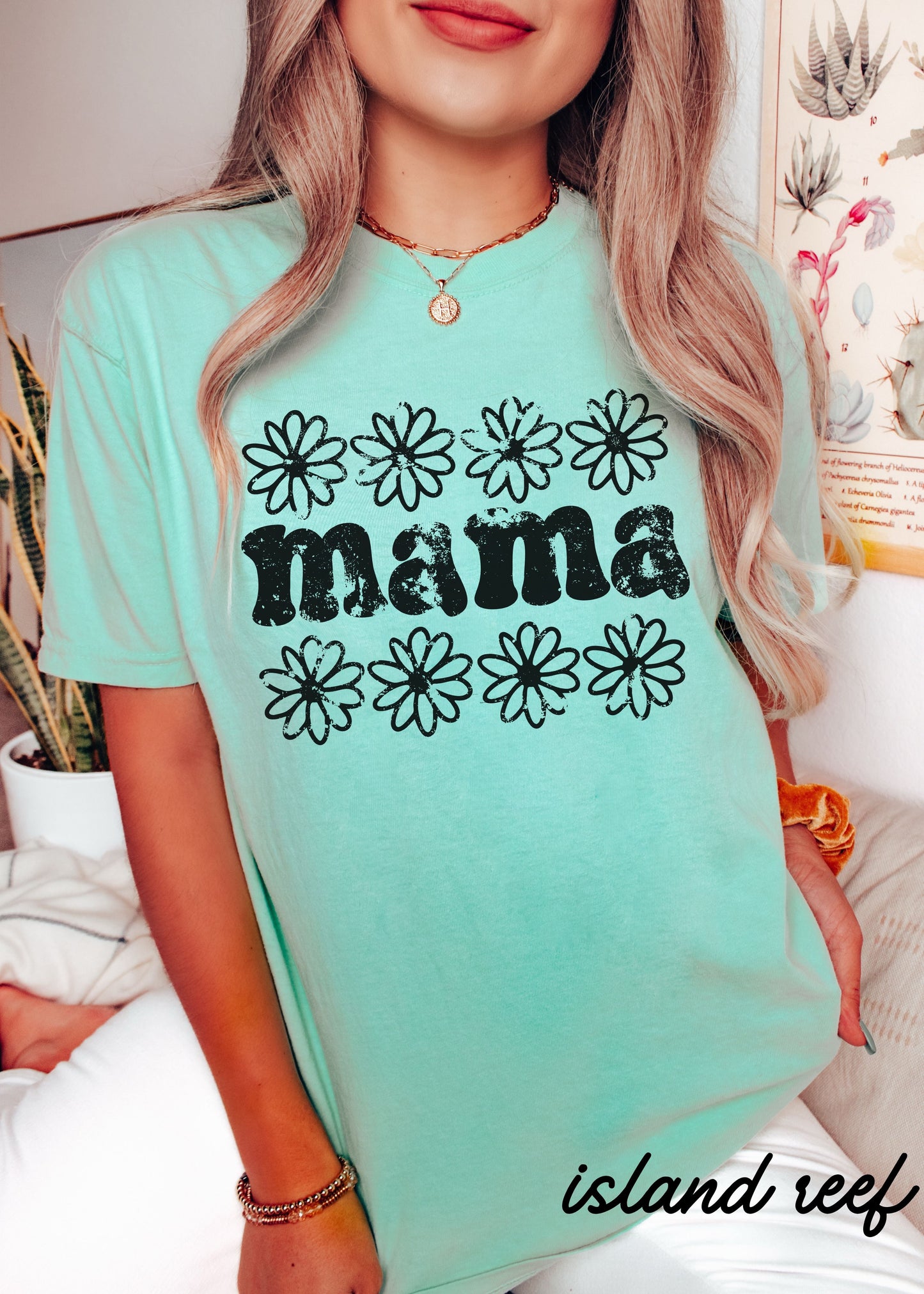 Mama Daisy Floral Tee *12 Colors (S-3X) Chloe Vs Tank The Boutique