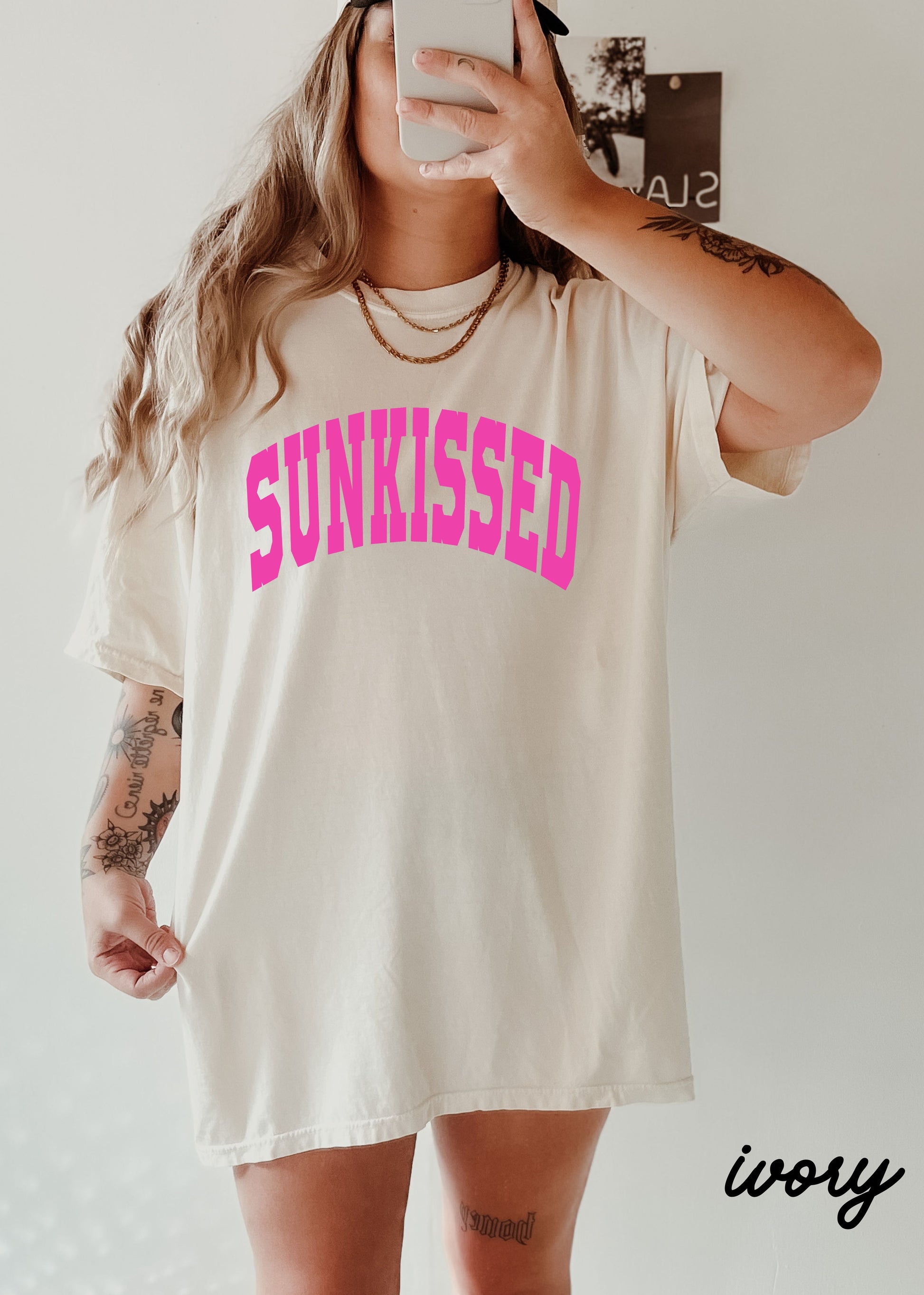 PRE-ORDER: Sunkissed Tee *3 Colors (S-3X) Chloe Vs Tank The Boutique