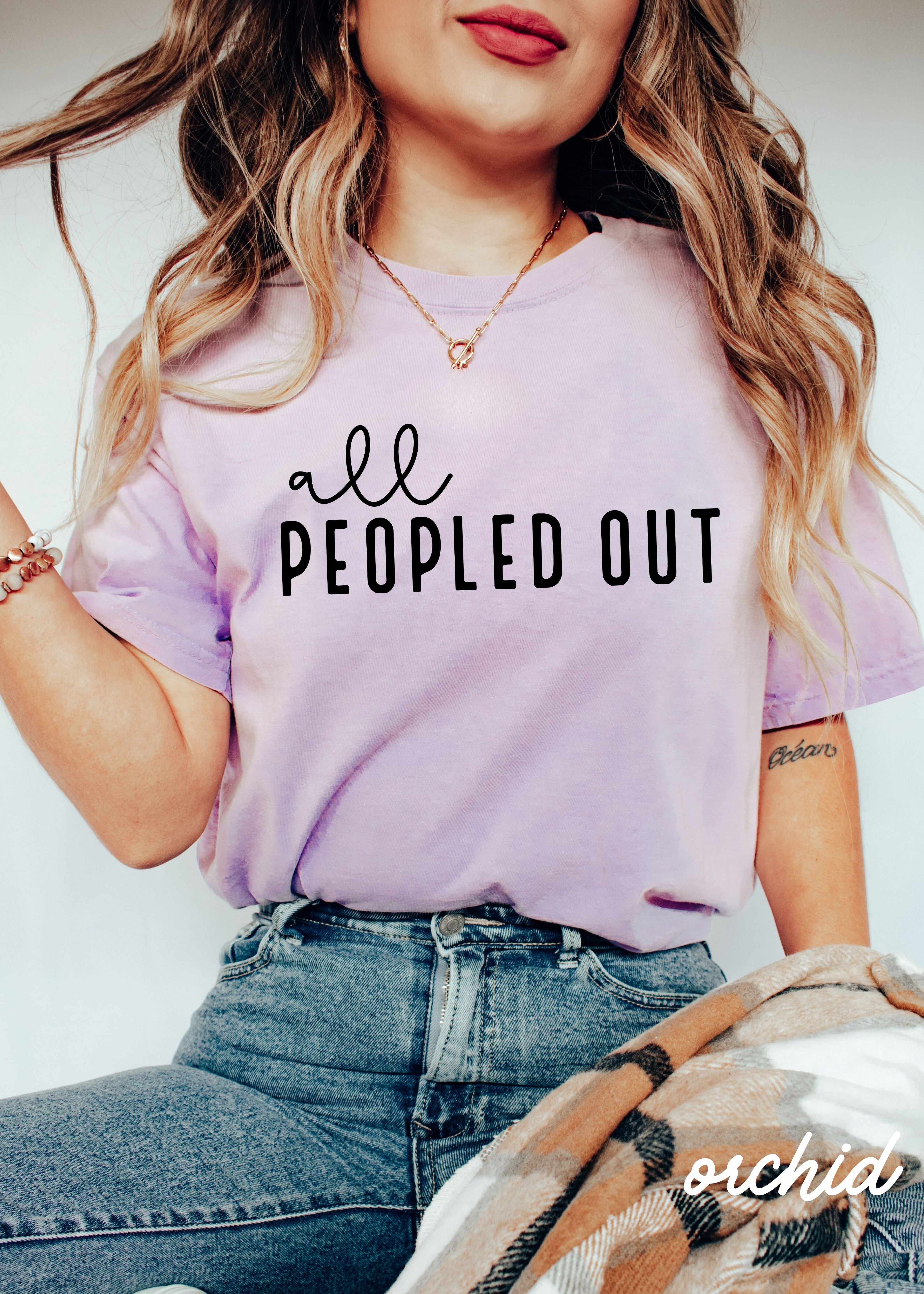 All Peopled Out Tee *8 Colors (S-3X) Chloe Vs Tank The Boutique