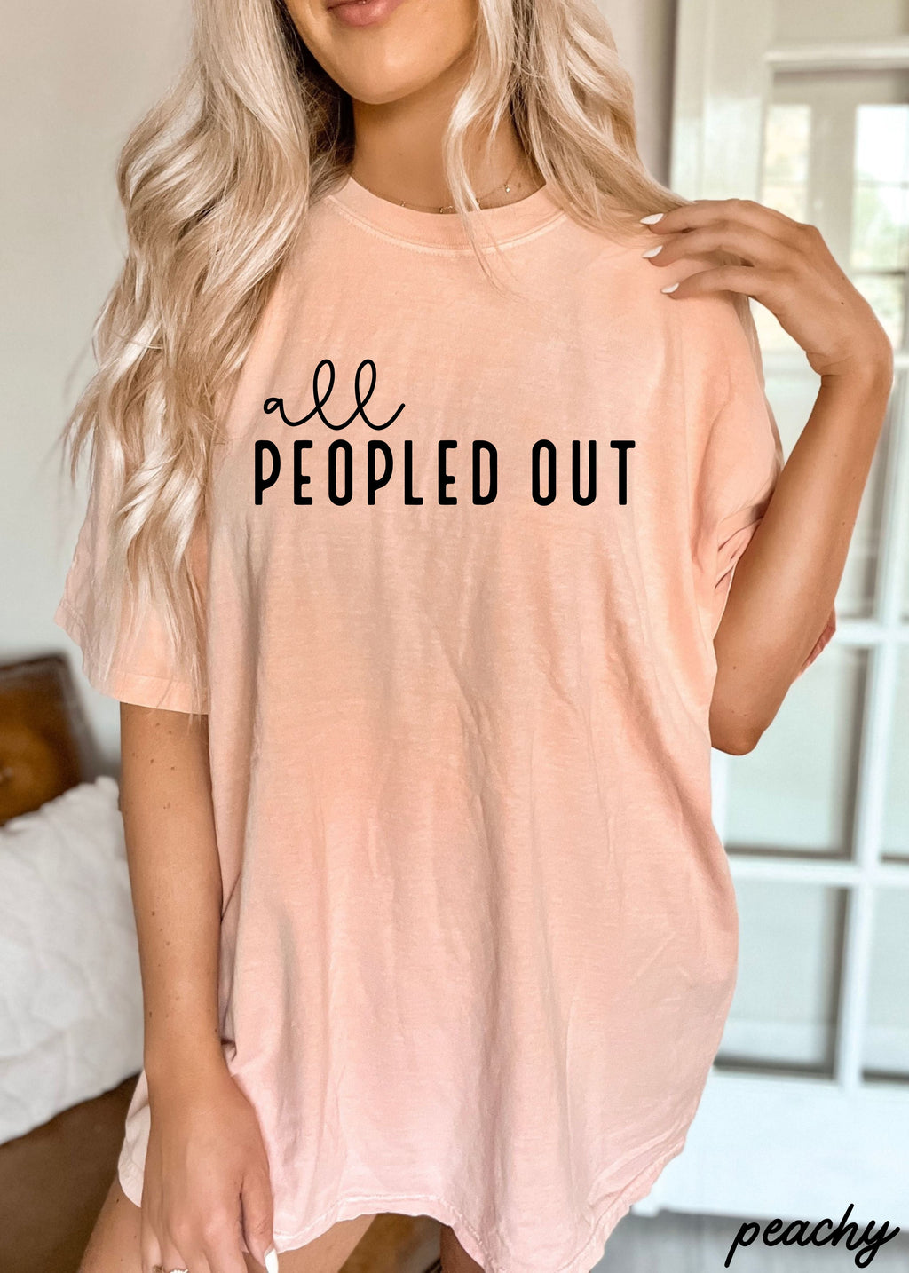 All Peopled Out Tee *8 Colors (S-3X) Chloe Vs Tank The Boutique