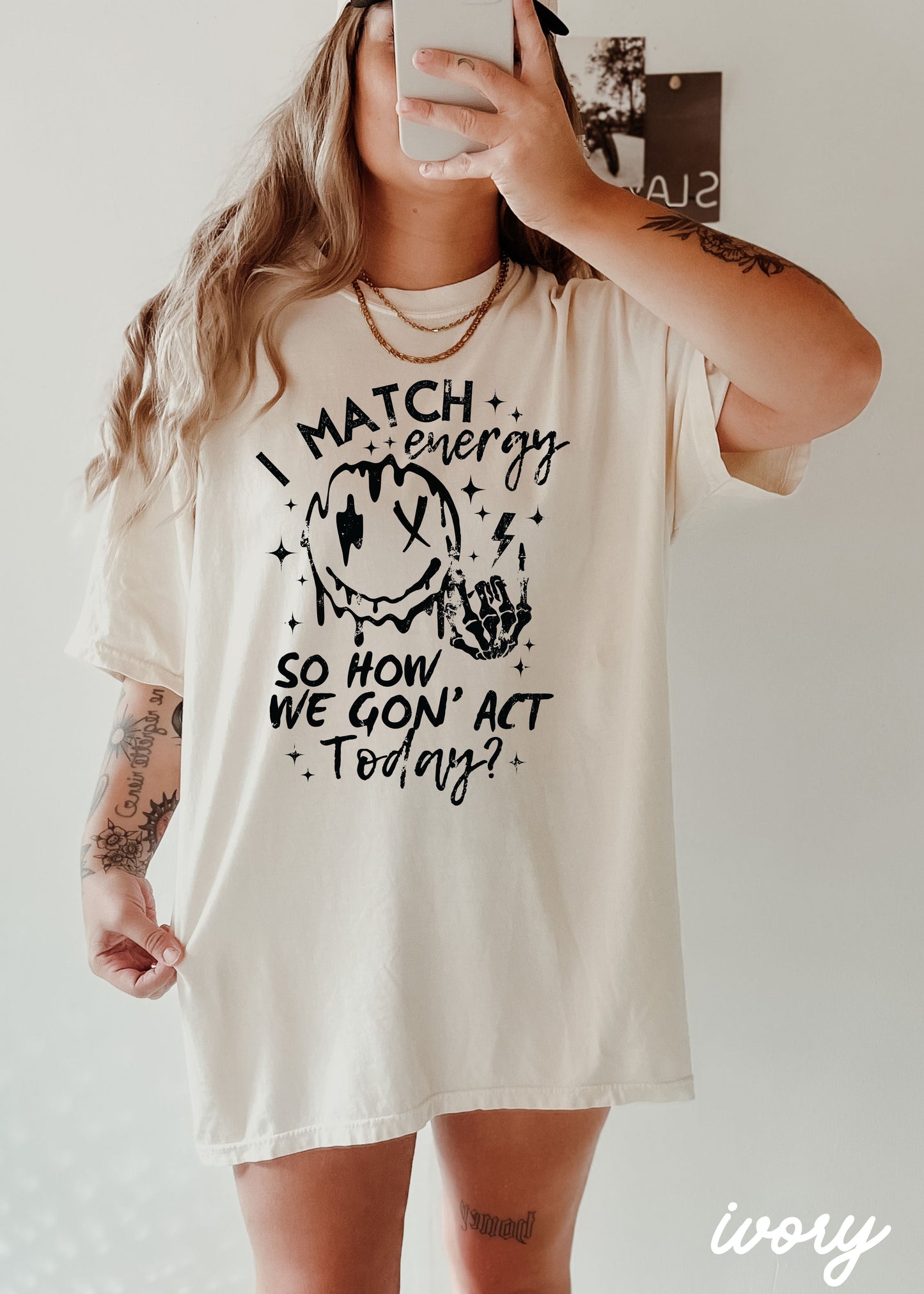 PRE-ORDER: I Match Energy Tee *8 Colors (S-3X) Chloe Vs Tank The Boutique