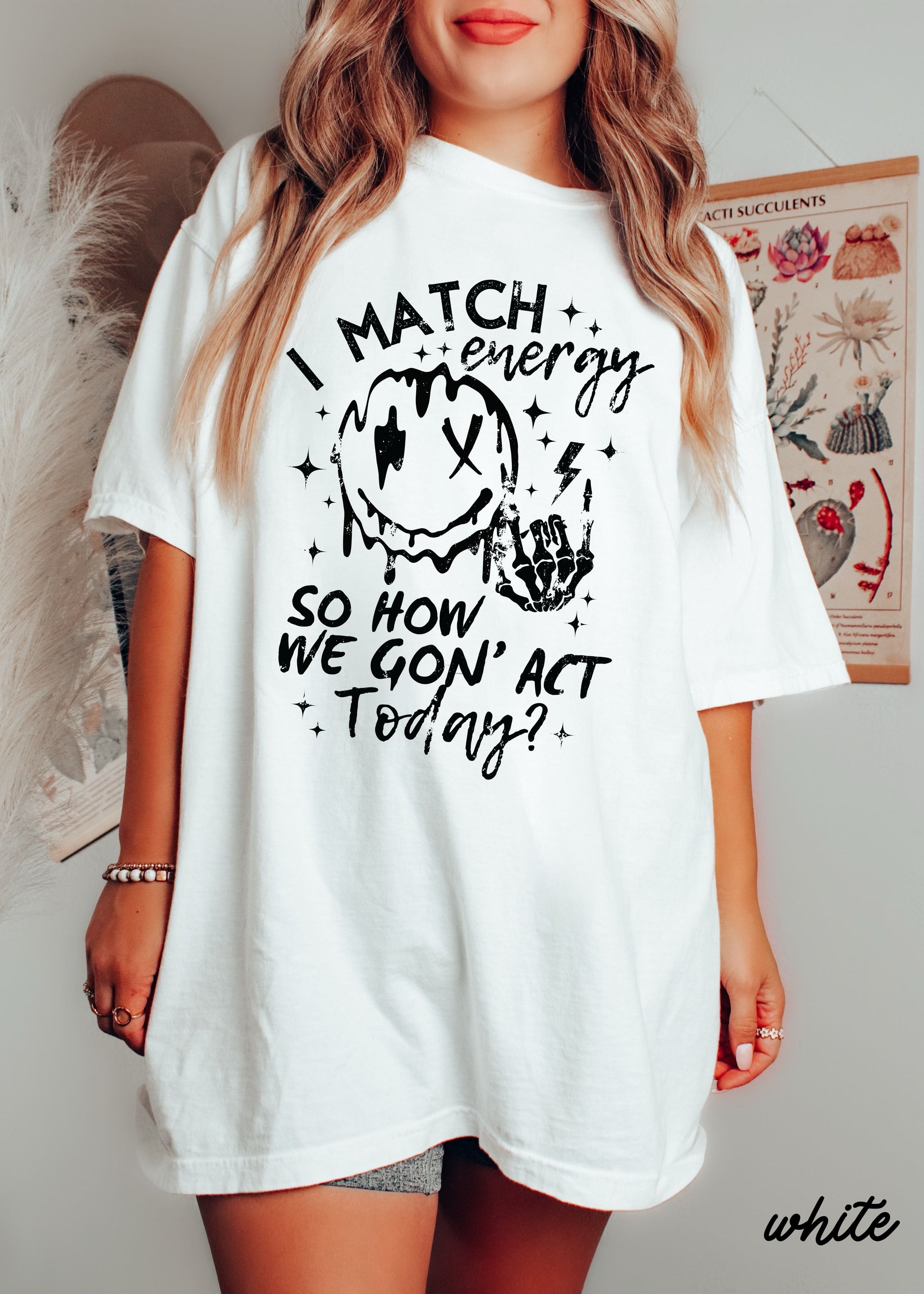 PRE-ORDER: I Match Energy Tee *8 Colors (S-3X) Chloe Vs Tank The Boutique
