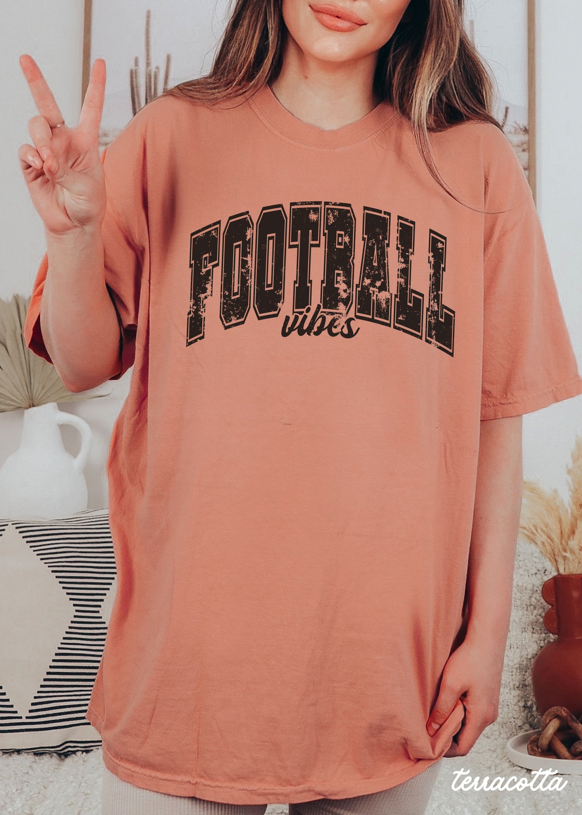 Football Vibes Tee *14 Colors (S-3X) Chloe Vs Tank The Boutique