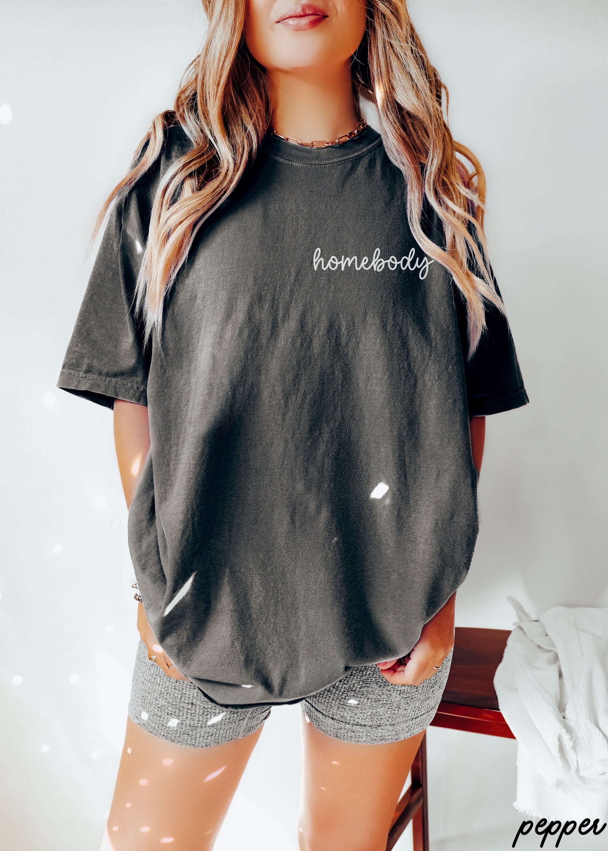 Homebody Cursive Tee *10 Colors (S-3X) Chloe Vs Tank The Boutique