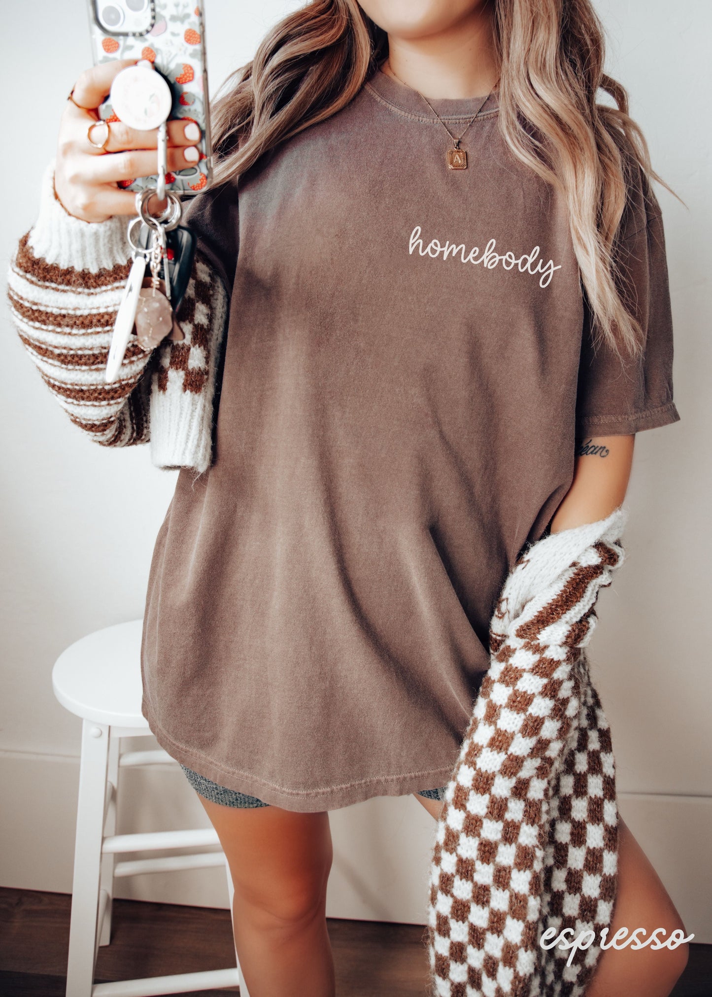 Homebody Cursive Tee *10 Colors (S-3X) Chloe Vs Tank The Boutique