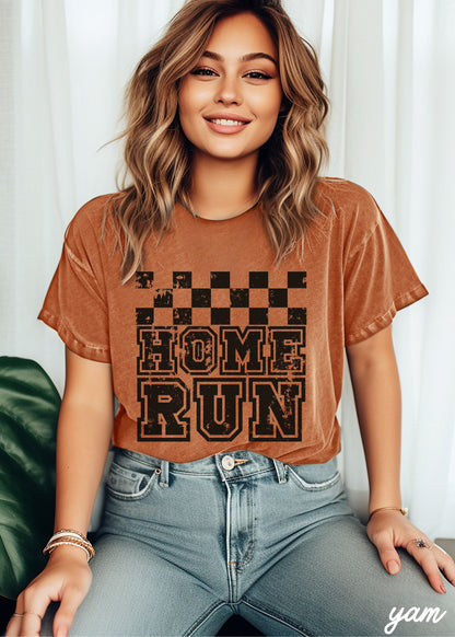 Home Run Checkered Tee *13 Colors (S-3X) Chloe Vs Tank The Boutique