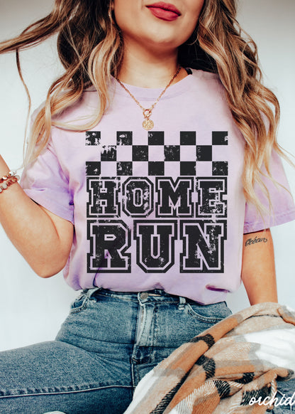 Home Run Checkered Tee *13 Colors (S-3X) Chloe Vs Tank The Boutique