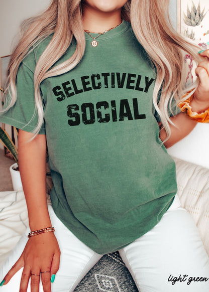 Selectively Social Tee *9 Colors (S-3X) Chloe Vs Tank The Boutique