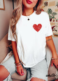 Pocket Heart Tee *7 Colors (S-3X) Chloe Vs Tank The Boutique