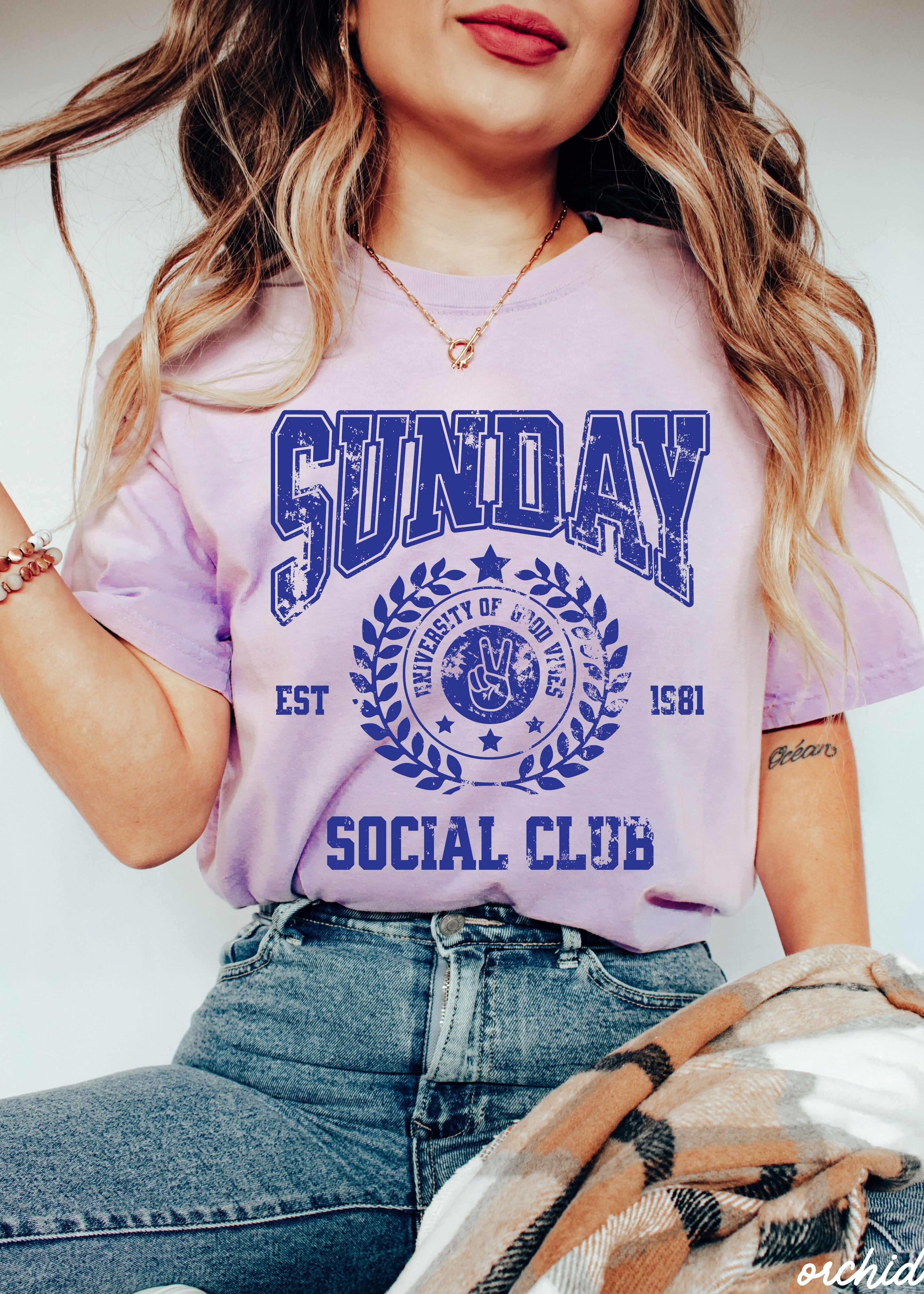 Sunday Social Club Tee *10 Colors (S-3X) Chloe Vs Tank The Boutique