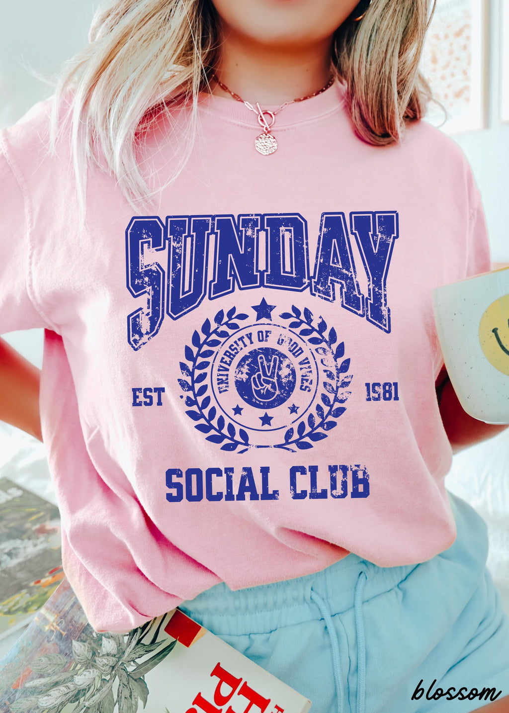 Sunday Social Club Tee *10 Colors (S-3X) Chloe Vs Tank The Boutique
