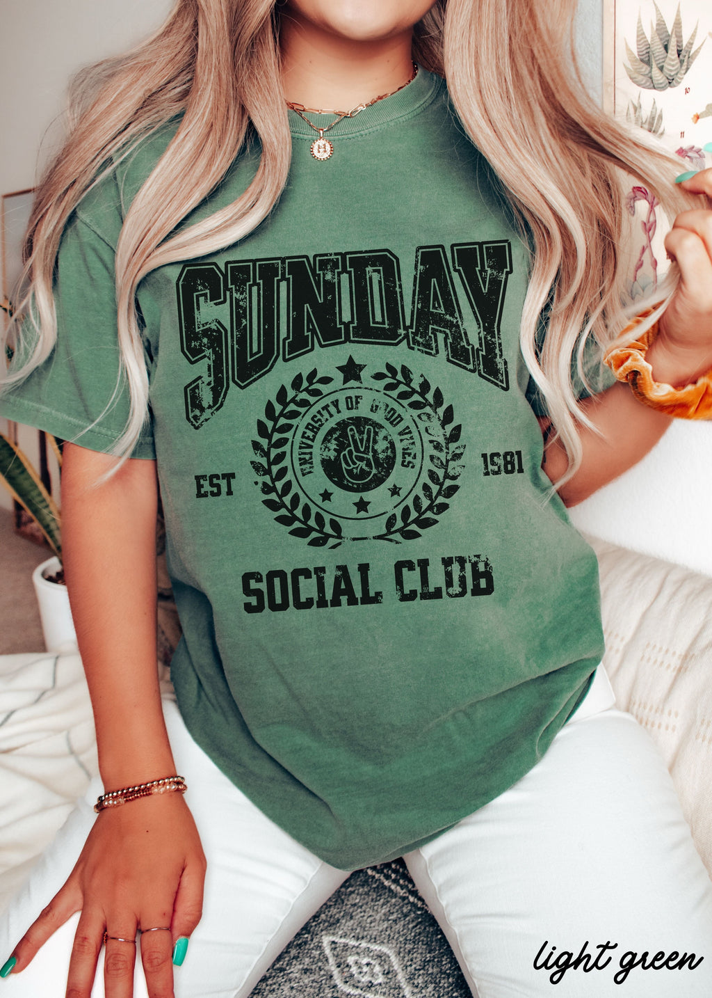 Sunday Social Club Tee *10 Colors (S-3X) Chloe Vs Tank The Boutique