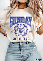 Sunday Social Club Tee *10 Colors (S-3X) Chloe Vs Tank The Boutique