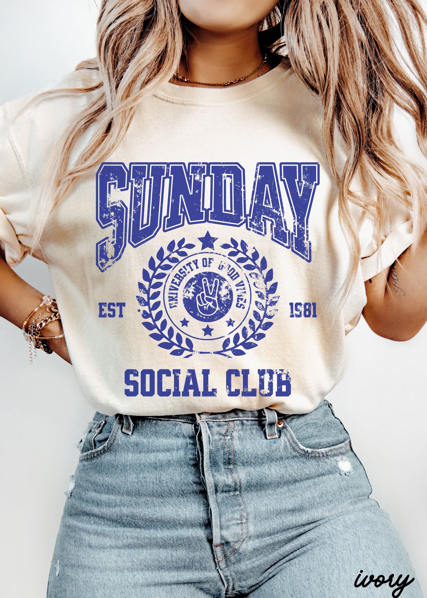 Sunday Social Club Tee *10 Colors (S-3X) Chloe Vs Tank The Boutique