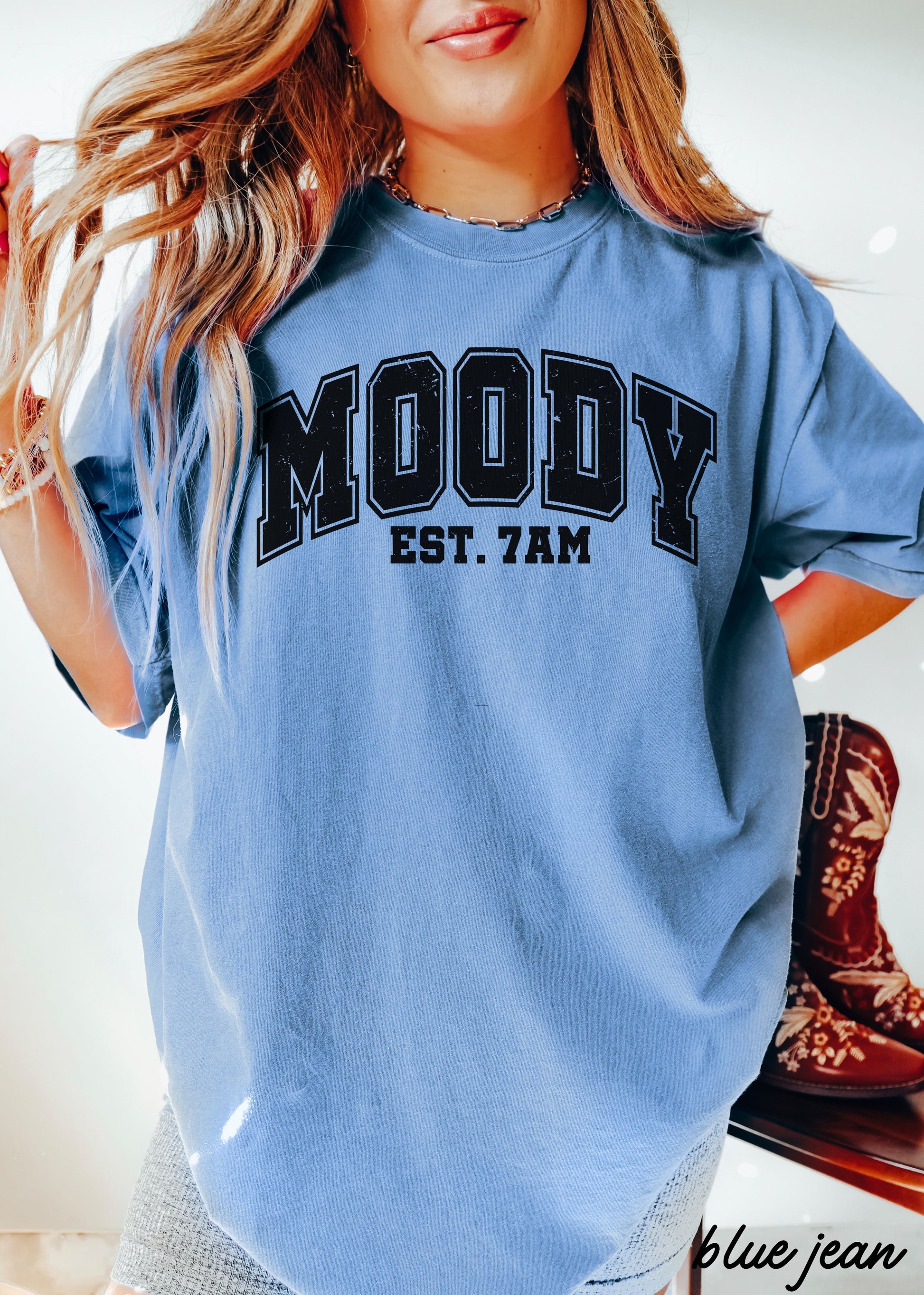 Moody 7am Tee *9 Colors (S-3X) Chloe Vs Tank The Boutique