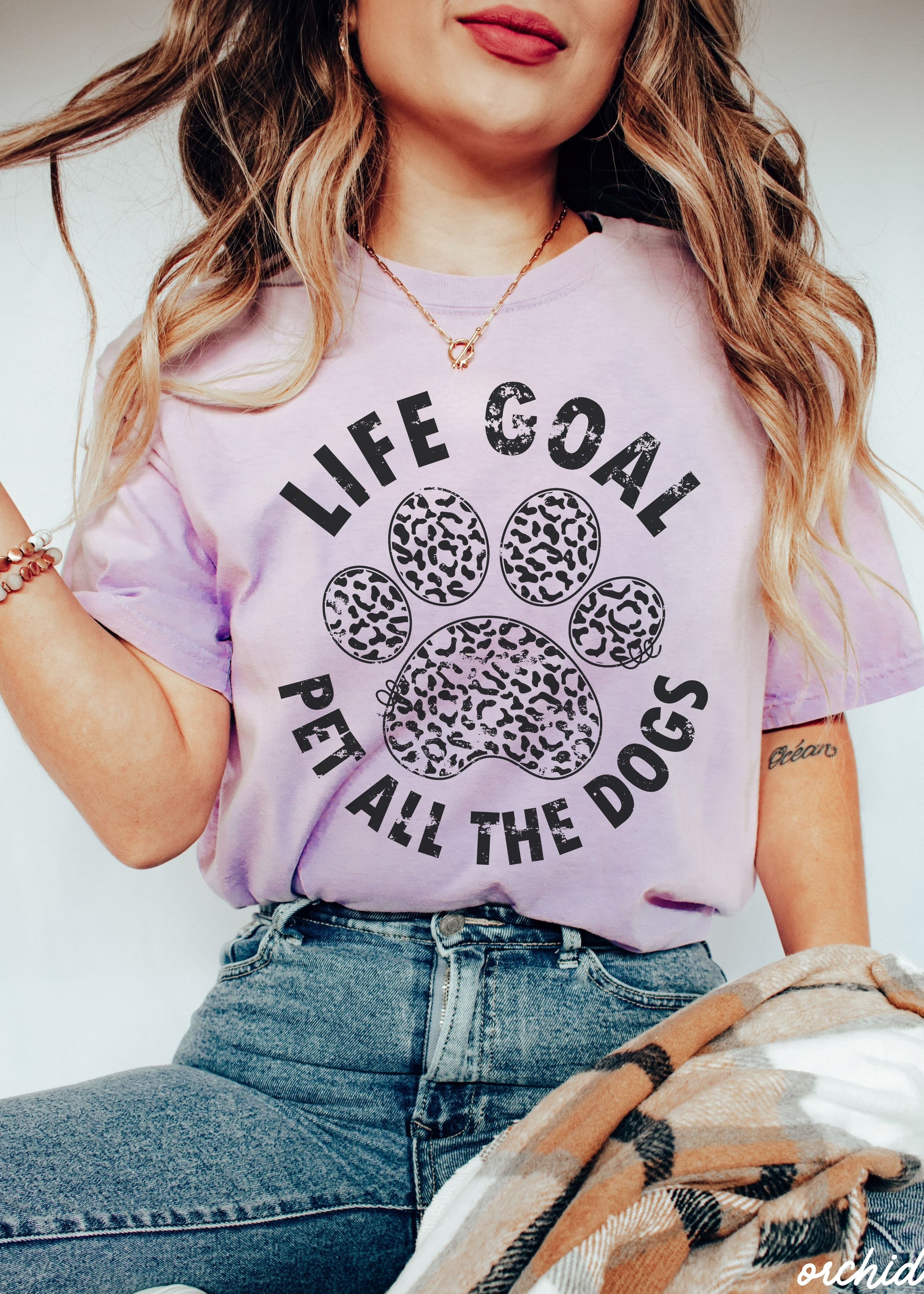 Pet All The Dogs Leopard Paw Tee *13 Colors (S-3X) Chloe Vs Tank The Boutique