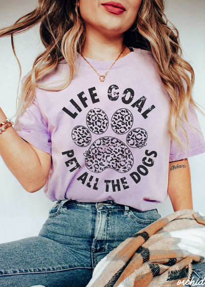 Pet All The Dogs Leopard Paw Tee *13 Colors (S-3X) Chloe Vs Tank The Boutique