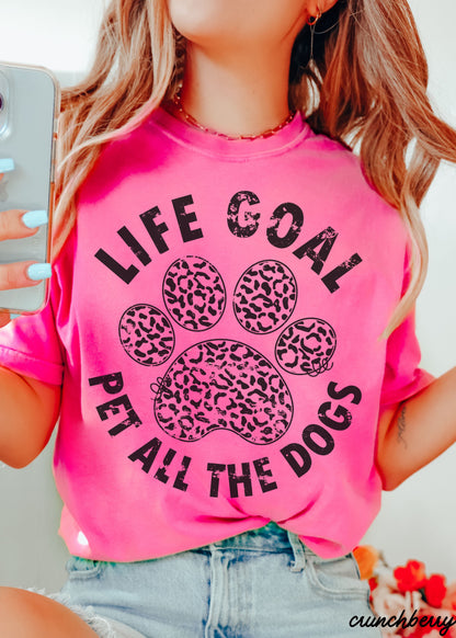 Pet All The Dogs Leopard Paw Tee *13 Colors (S-3X) Chloe Vs Tank The Boutique