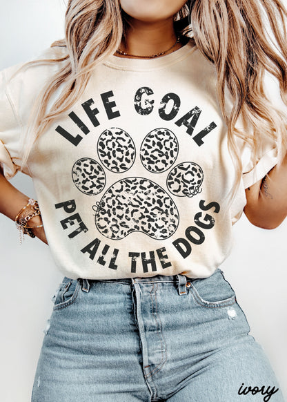 Pet All The Dogs Leopard Paw Tee *13 Colors (S-3X) Chloe Vs Tank The Boutique