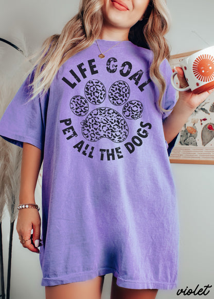 Pet All The Dogs Leopard Paw Tee *13 Colors (S-3X) Chloe Vs Tank The Boutique