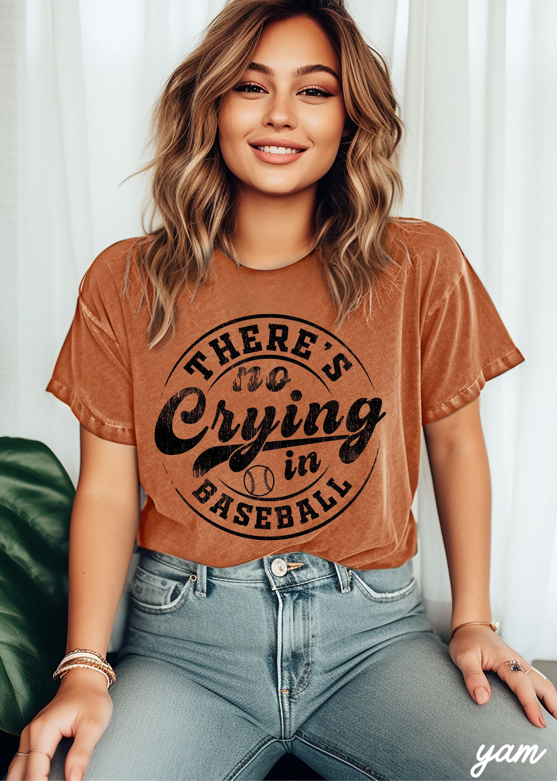No Crying in Baseball Tee *11 Colors (S-3X) Chloe Vs Tank The Boutique