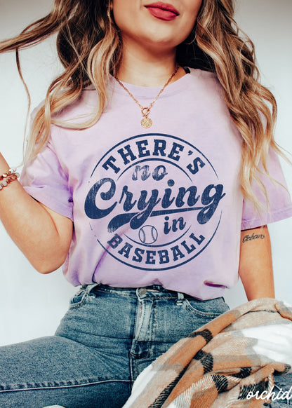 No Crying in Baseball Tee *11 Colors (S-3X) Chloe Vs Tank The Boutique