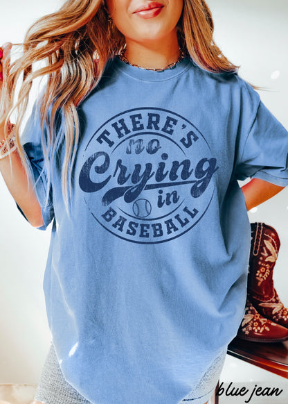 No Crying in Baseball Tee *11 Colors (S-3X) Chloe Vs Tank The Boutique